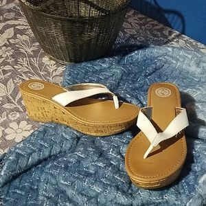 So cute white wedges